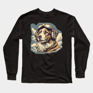 Aviator dog Long Sleeve T-Shirt